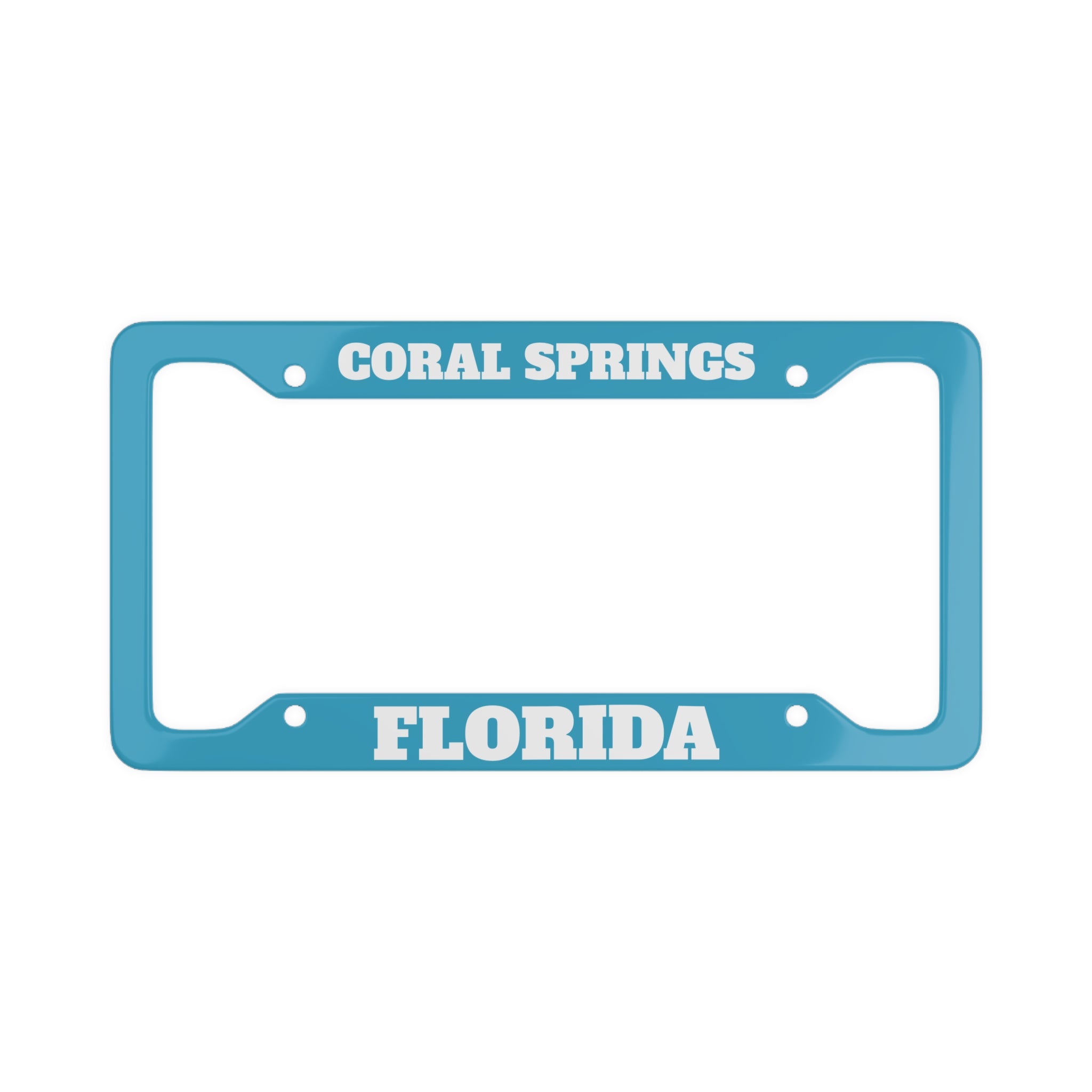 Coral Springs Florida: License Plate Frame